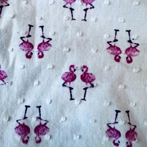 Mens Stone Rose Short Sleeve Button Down Shirt - Flamingo Print - Picture 2 of 3